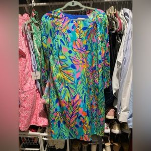 LILLY PULITZER Carol Shift Dress Multi Hot Spot, size 10